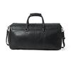 Full Grain Leather Weekender Duffel Bag - Shoe Compartment