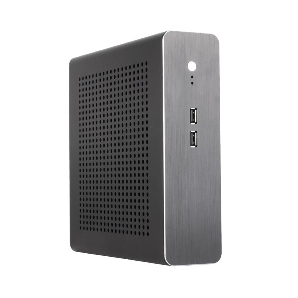 All Aluminum Mini Case HTPC USB2.0 Desktop Computer Case With 250W Power Supply