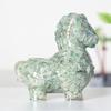 Resin Animal Figurine Decor With Crystals For Home Office And Gift Use