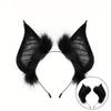 Halloween Dunkle Fledermaus Tierohr Stirnband: Realistischer Dämonen-Kopfschmuck, Cosplay-Performance- & Influencer-Live-Stream-Zubehör