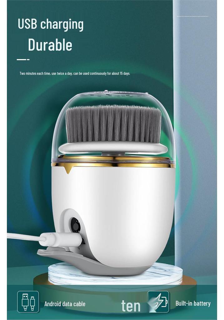 Electric Facial Cleansing Brush - Soft Bristle Exfoliator and Pore Cleaner Beauty Device
