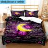 To My Daughter 3pcs Bedding,Including 1pc Duvet Cover And 2pcs Pillowcases Perfect for Christmas,Ideal for Bedroom, Dormitory