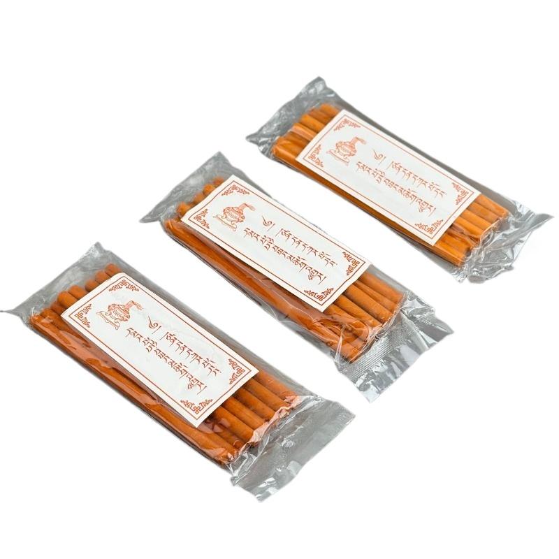 Bhutanese Sandalwood Thick Incense Stick/Natural Tibetan Incense Yoga Meditation Offered Buddha Air Purification Joss Stick Incense Stick
