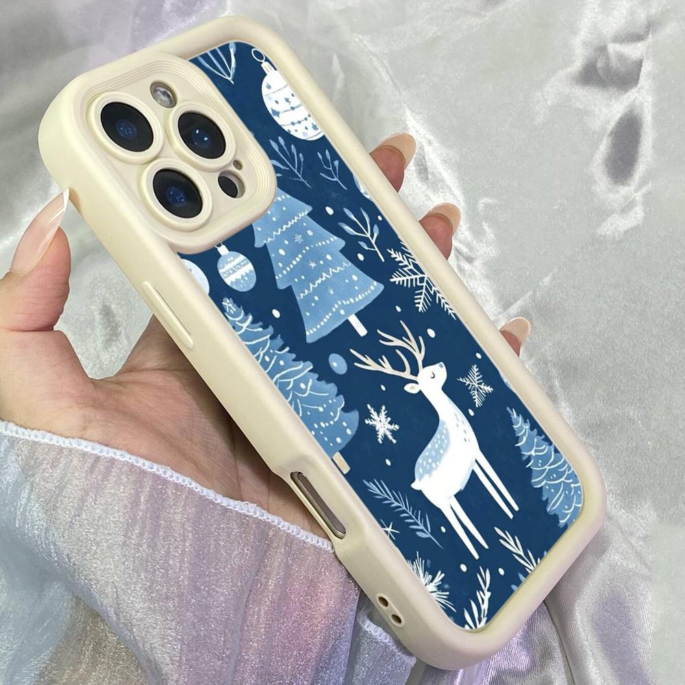 JT579 Winter Deer Forest for iPhone 17 16 15 14 13 12 11 Pro Max Samsung S26 S25 Ultra A17 A07 A56 A16 A15 A14 A13 Xiaomi 15T Redmi 15c 14C Soft Case