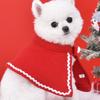 Pet Christmas cape decorations, cat clothes, festive funny outfits, dog New Year celebration capes and cloaks