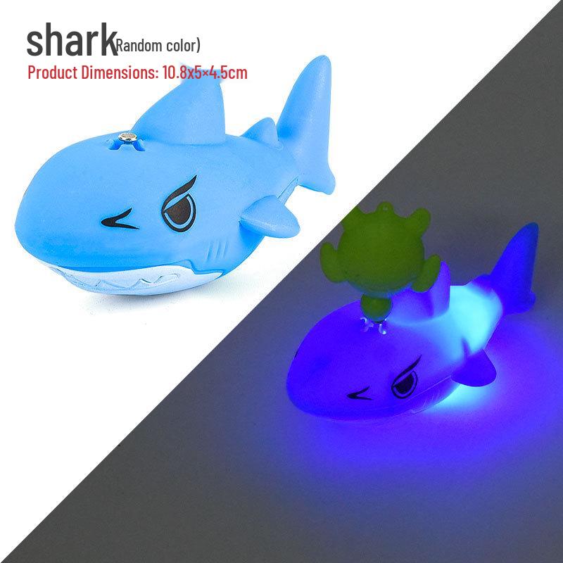 Magnetic Light-up Fishing Float & Bath Toy Set - Dolphin, Shark, Fish, Whale