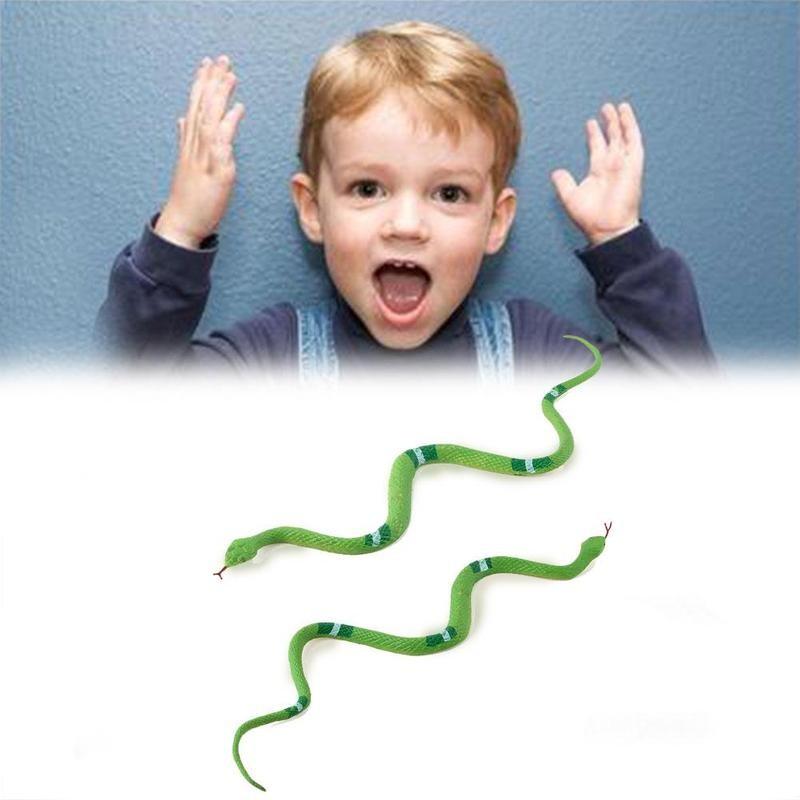 Realistic Plastic Tricky Toy Fake Snakes Boa Rattlesnake Model High Simulation Toy Prank Halloween