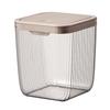 Plastic Desktop Trash Can Clear Mini Trash Can with Lid Detachable Countertop Garbage Cans Tiny Waste Basket for Home