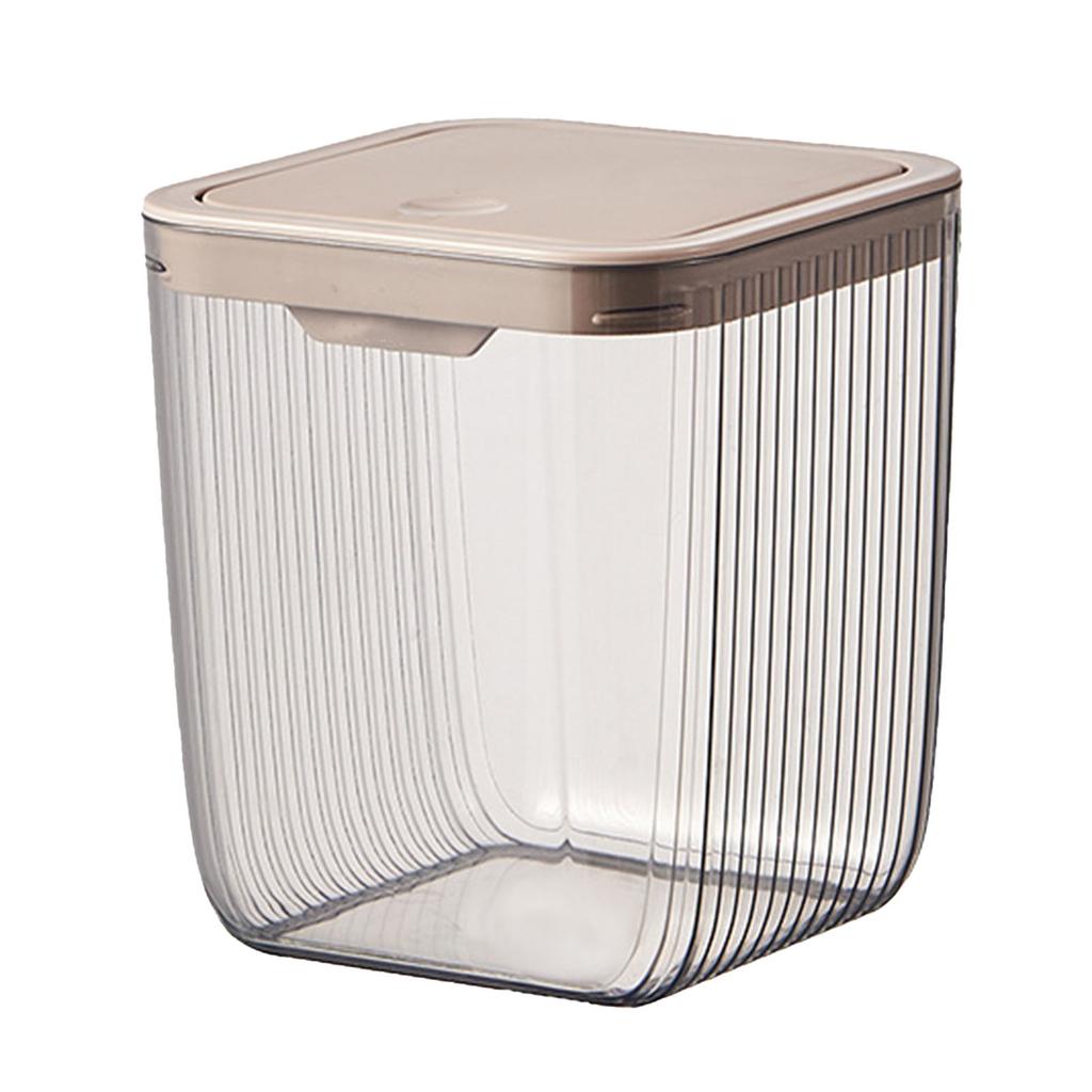 Kunststoff Schreibtisch Mülleimer Transparent Mini Mülleimer mit Deckel Abnehmbare Arbeitsplatten Mülleimer Winziger Papierkorb für Zuhause