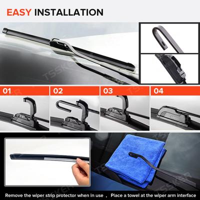 For Toyota Avensis Verso M20 2001-2009 2002 2003 Wiper Front&Rear Wiper Blades Windshield Windscreen Window Brushes 26"+16"+11"