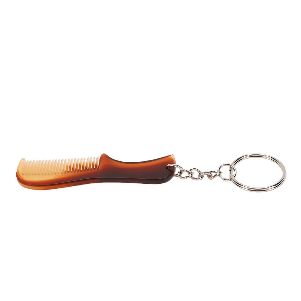 Mini Keychain Comb Portable Travel Pocket Fine Tooth Small Keyring Beard Comb Hair Styling Accessory