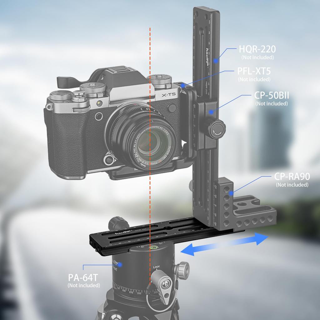 Haoge 160mm Long Extender Rail Slide Plate for Camera Tripod Ball Head Clamps RRS Benro Arca Swiss Sunwayfoto HQR-160 Multi-purpose Quick-Release