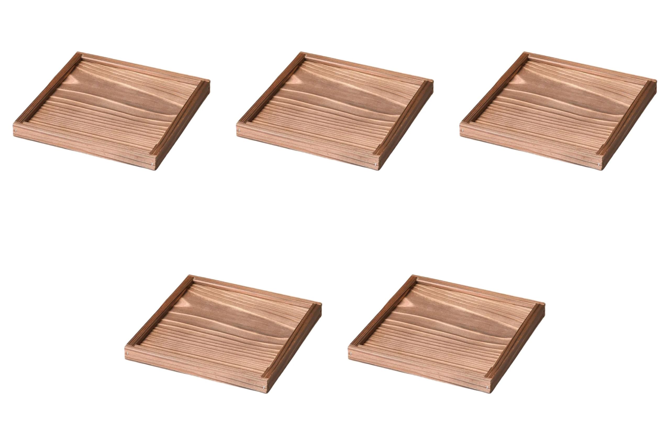 

Набор из 5 19-сантиметровых подставок под тарелки в рамках x 19 x Деревянные подставки под тарелки от Setomonohonpo [19 2 см]