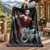 Avatar The Last Airbender Custom Name Flannel Blanket Personalized Soft Warm Plush Throw Blanket Customized Gift for Family Friends