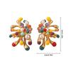 Fashion Exquisite Design Colorful Flower Pistil Earrings Women Accessories Date Party Gift