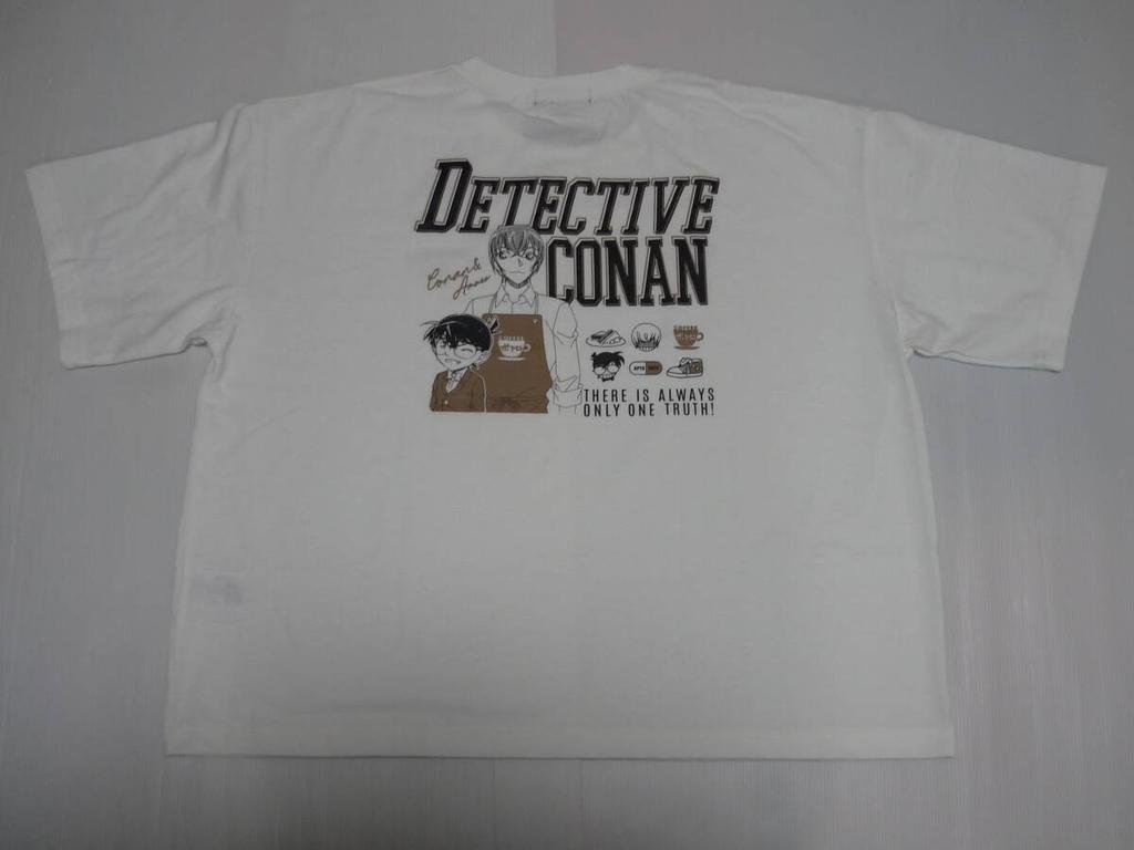 L 00 Clothing Short Sleeve T shirt White (Size L) Conan Edogawa Tooru Amuro 'Det