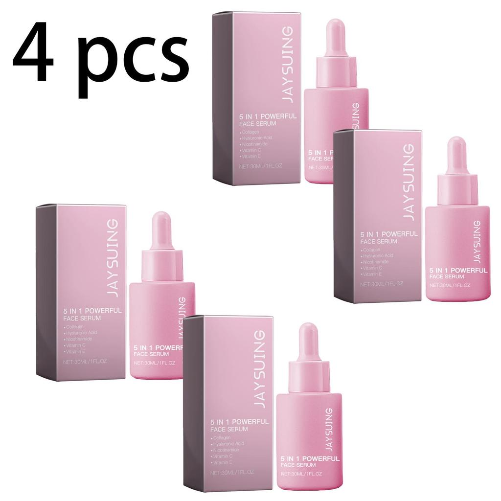 Jaysuing 5-in-1 Nourishing Essence Moisturizes, Firms, and Repairs Facial Skin Elasticity. Easily Absorbed, Non-Greasy. Suitable for Face. 30ml/box