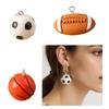 5Pieces Football Pendants Jewelry Making Part Fashion Accessory Perfect for Unique Jewelry Making and Craft Accessories