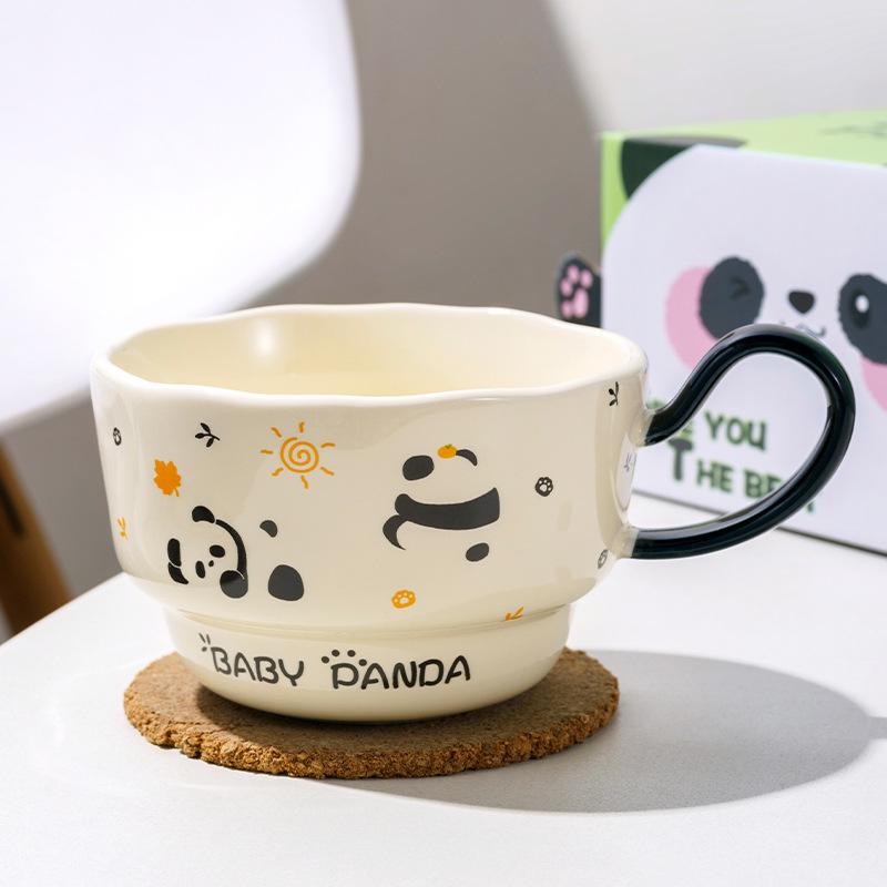 

Graduation Season Gift for Girls with High Looking Cats Ceramic Cups Couples Coffee Water Cups Best Friend Souvenir Gift Box 301-400ml