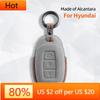 Interior Mouldings 3 Buttons Car Key Case For Hyundai Tucson Santa Fe Rena Sonata Elantra Creta I10 I30 I40 Solaris Accent Cover