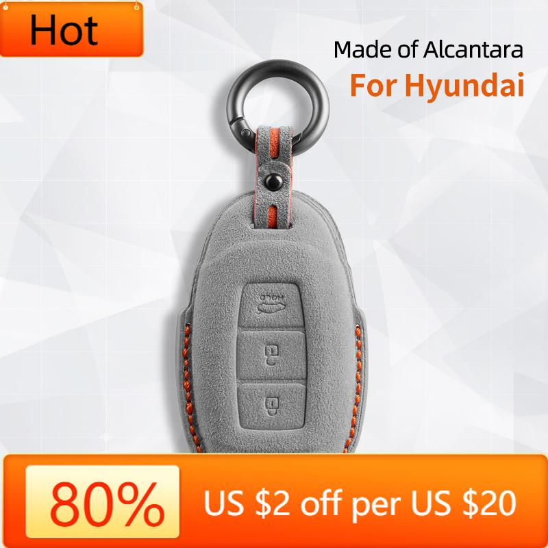 Interior Mouldings 3 Buttons Car Key Case For Hyundai Tucson Santa Fe Rena Sonata Elantra Creta I10 I30 I40 Solaris Accent Cover
