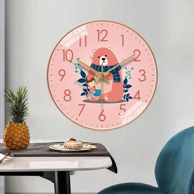 8 Inch Nordic Modern Simple Clock Wall Clock Living Room Art Net  Silent Clock Fashion Light Personality Decorated Quartz Clock