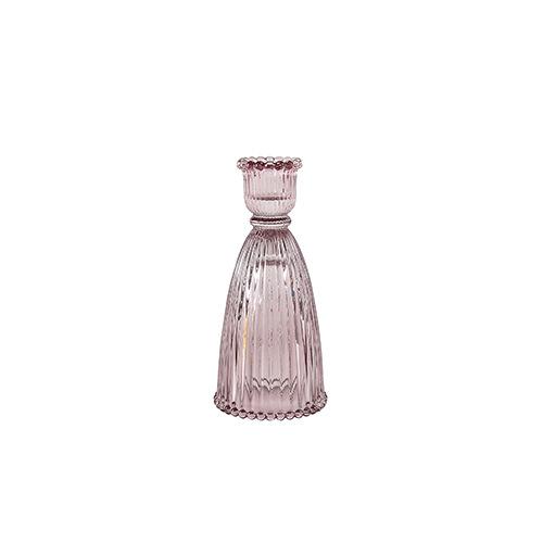 Simple Color Striped Glass Candle Holder Creative Candle Holder Candle Cup Home Candle Holder Ornaments
