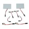 2 Pcs 12V Car 48 LED Panel Light Festoon Ba9s Dome Map Interior Bulbs