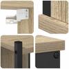 Bathroom Furniture Set with Shelf 4 Pcs Sonoma Oak Wood Material