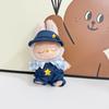 Only clothes]For  Pendant Pull Cloth Doll for the First and Second Generation Blind Box For  LABUBU Clothes Bear Suspenders Pants Suit