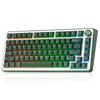 YUNZII B75 PRO Guarnizione Tastiera Meccanica Wireless RGB da Gioco Personalizzata per Uso Tecnico Latte V2 Tastiera 75%, Tastiera, BT/2.4G/Cablata