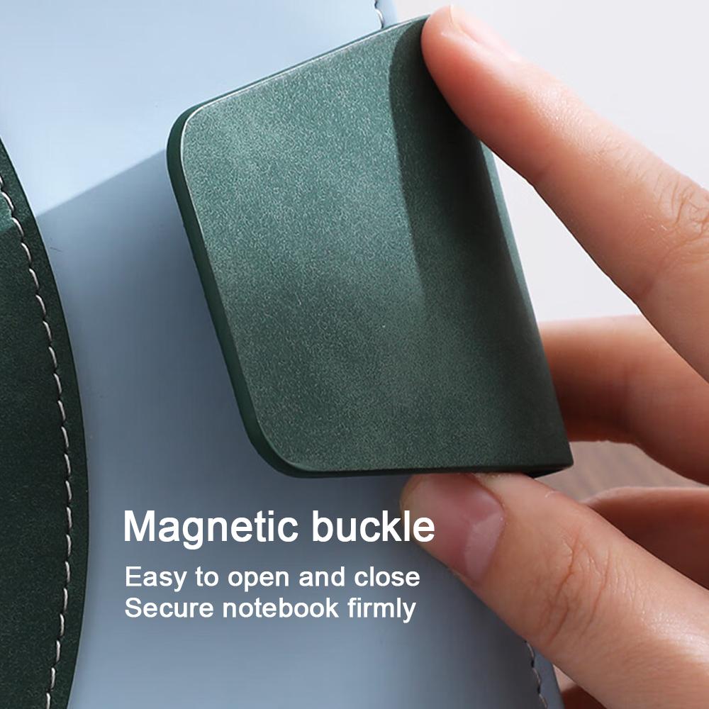 A5 buckle business notepad, work meeting record book, student subject notebook, thickened diary, excerpt book, lined inner pages