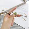 Fashionable Rimless Cut Edge Presbyopia Glasses New Diamond Anti-blue Light Reading Glasses Women's Grade Glasses Goggles