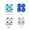 Multi-Color Fingerboard Wheels with Bearings - 4-Pack Professional Upgrade