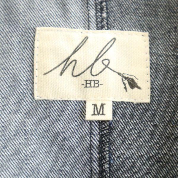 Brand new HB Big Hood Silky Denim Mod coat M Long coat Denim jacket Men's Used