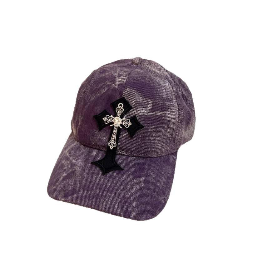 Cross Embroidered Baseball Cap With Adjustable Fit For Men And Women Fashion Spring Summer