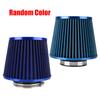 76MM 3 Inch High Flow Cold Air Intake Filter Universal Induction Kit Car Accessories Vehicles Air Filters Sport Power Mesh ConeGood product