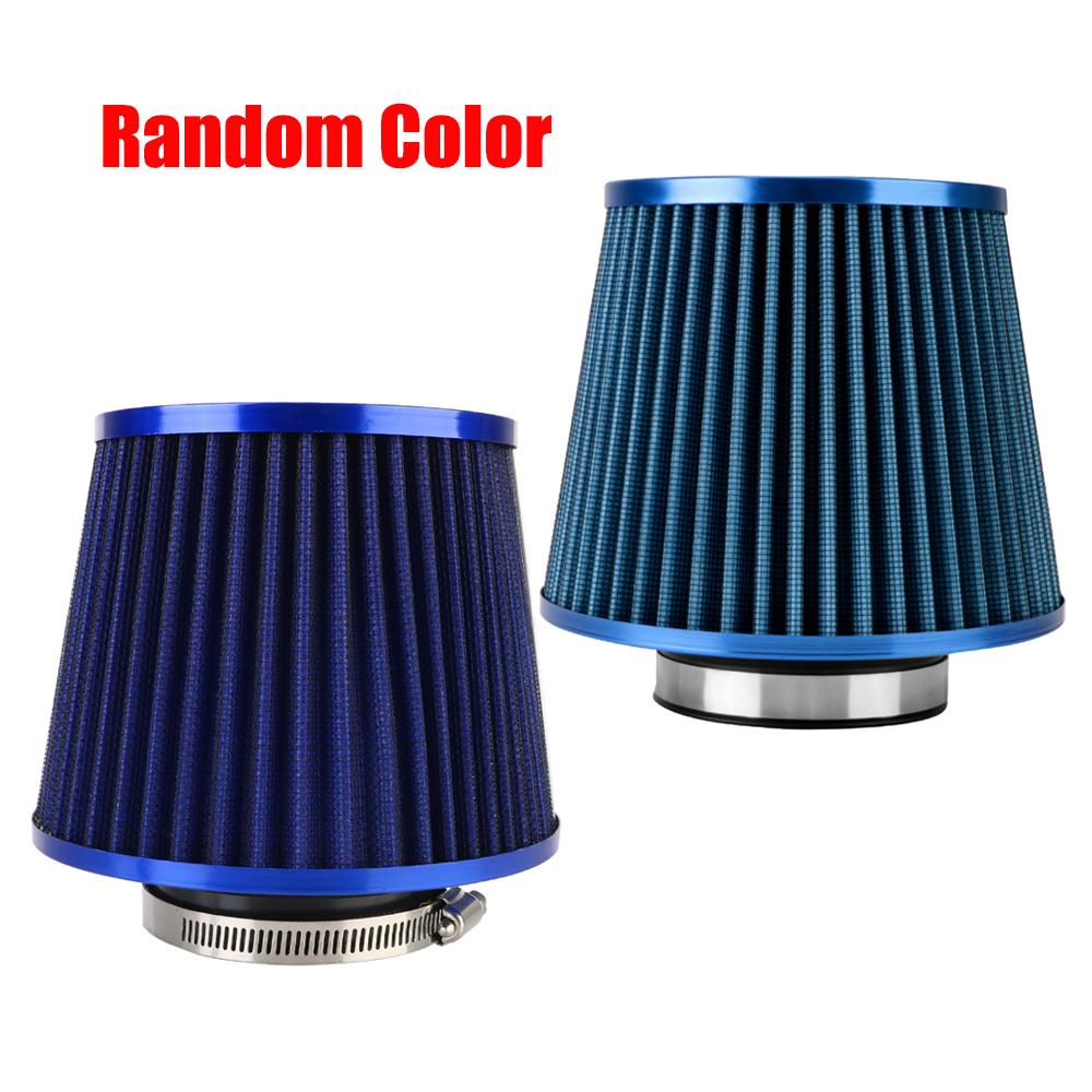 76MM 3 Inch High Flow Cold Air Intake Filter Universal Induction Kit Car Accessories Vehicles Air Filters Sport Power Mesh ConeGood product