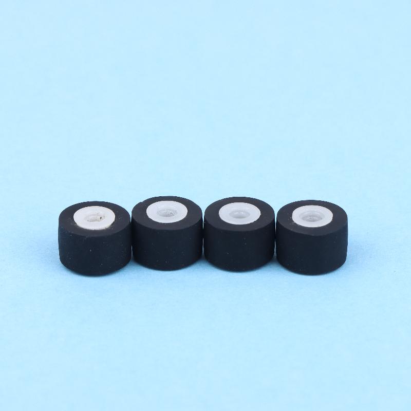 2Pcs 9X7X6X1.5Mm Walkman Tape Drives Pinch Roller Tape Recorder Cassette Player Press Rubber Belt Wheel Pulley