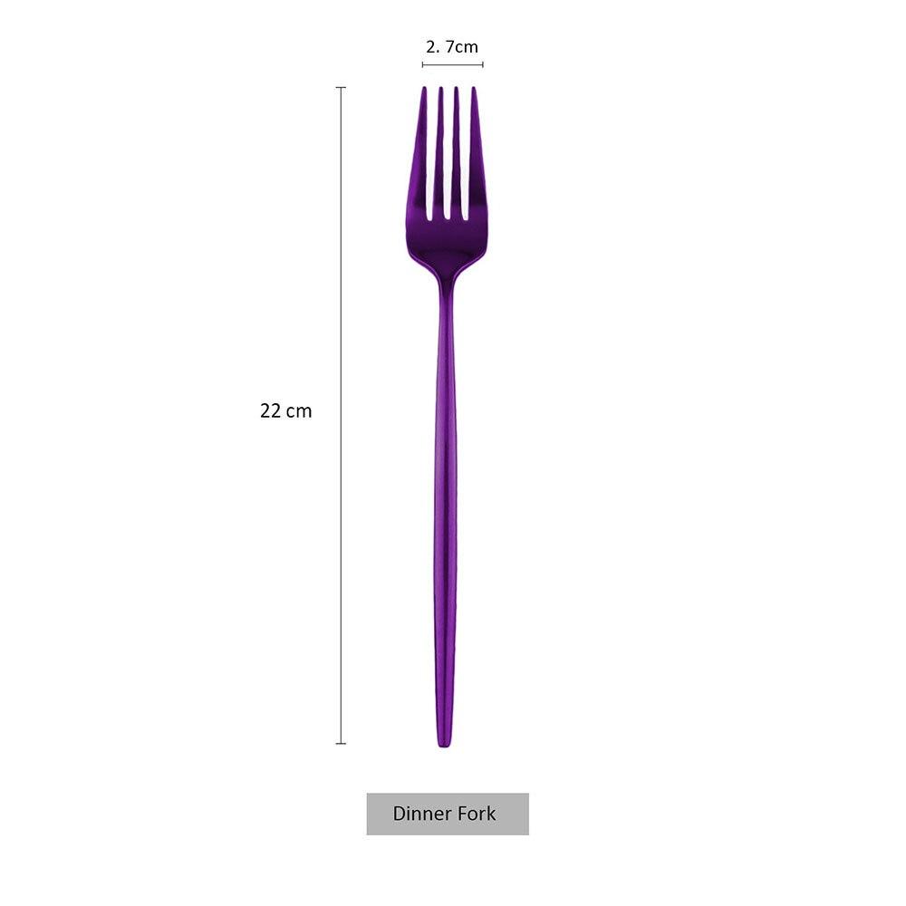 1Pc Dinner Fork Reusable Dinnerware Accessories Stainless Steel Dessert Fork Eco-friendly Kitchen Cutlery Silverware