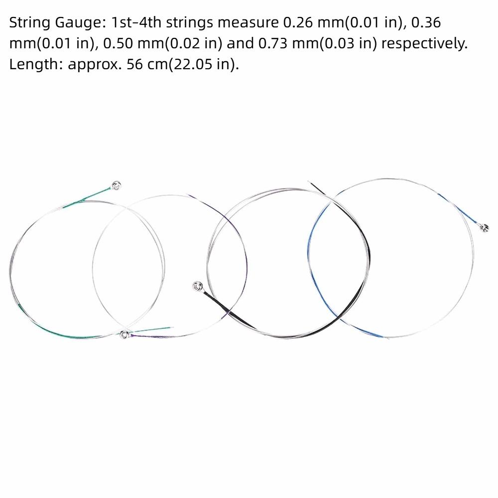Assorted Colors Violin String Set 4/4 Size Violin Accessories For Violin