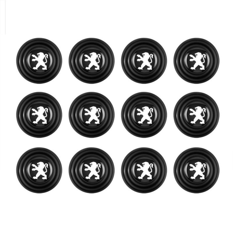 4/12pcs Silicone Car Door Buffer Mats Anti-shock Stickers For PEUGEOT 107 b 206 207 208 307 308 2008 3008 5008 GT 108 T9 508 RCZ
