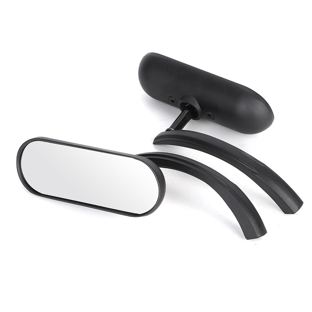 2Pcs Motorcycle Black Mini Oval Rear View Mirror for Honda Shadow 6007501100 ACE