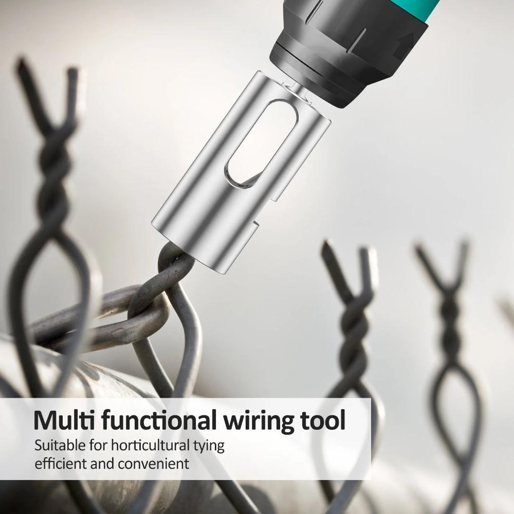 Portable Tie Wire Twister Tools Iron Wire Knotter Drill Chuck Tool Electrical Drill Twister Multi-functional