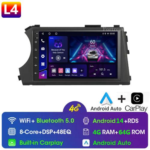 Car Radio Android 12 Carplay GPS 4G For Ssangyong Kyron Actyon 2005 2006 2007 2008 2009 2010-2013 Bluetooth Multimedia Player