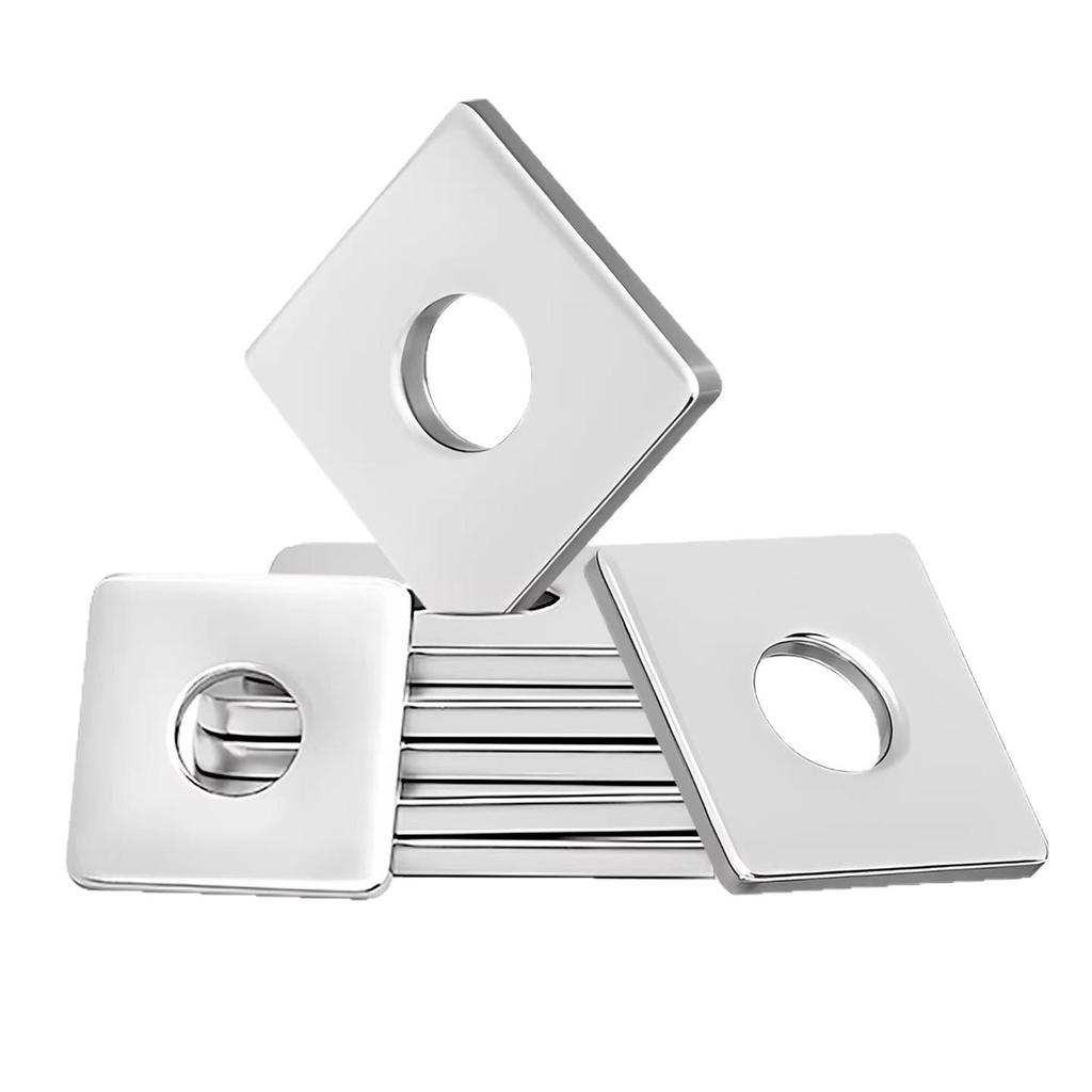 304 Stainless Steel Thickened Square Flat Washers M4-M24