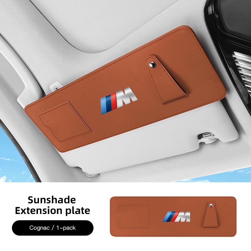 For BMW  LCV62026New Napa Leather Car Sunshade  Holder Valve Cap Decoration For BMW X1 X2 X3 X5 X4 X6 X7 iX3 F20 F10 F07 E70 E46 E90 E92 E60