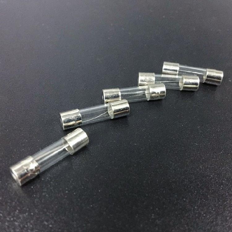 100pcs 250V Slow Glass Tubes 0.5-20A Fine Fuses Electronics Replacement for DIY