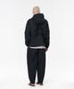 Kodeumopeu Utility Air Crease Wide Elastic Waist Pants Dark Grey