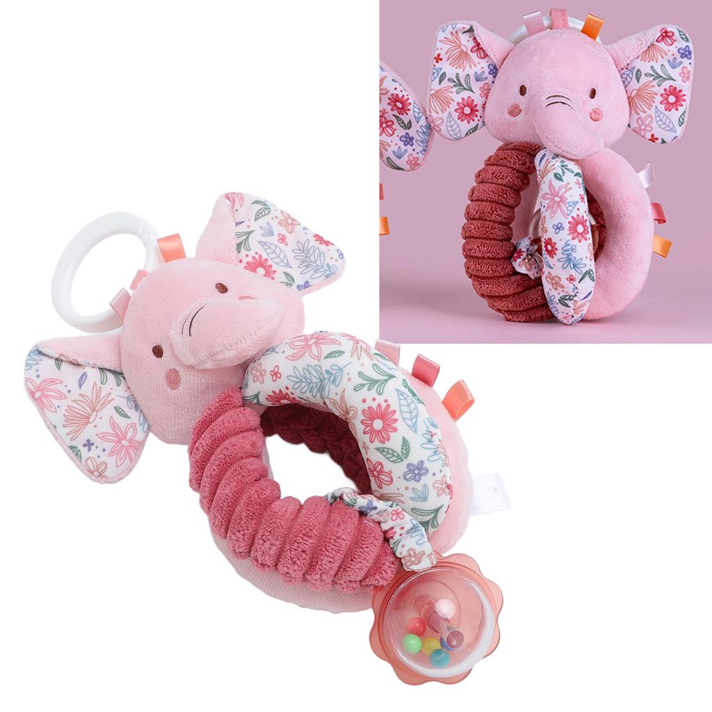 Baby Stroller Hanging Toy Crisp Sound Animal Cute Stuffed Car Seat Rattle Toy for Infant